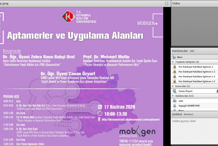 “Aptamerler ve Uygulama Alanları” E-Çalıştayı